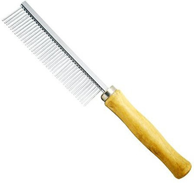 Furious3D Pet Hair Flea Comb Stainless Steel Pin Dog Grooming Brush With Wooden Grip Handle Rakes for Dog, Cat
Furious3D Pet Hair Flea Comb Stainless Steel Pin Dog Grooming Brush With Wooden Grip Handle Rakes for Dog, Cat