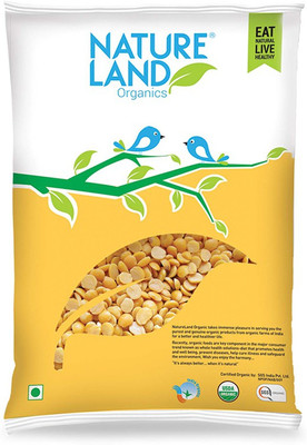 Natureland Organics Unpolished Yellow Chana Dal (Split)(1000 g)