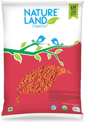 Natureland Organics Unpolished Red Masoor Dal (Split)(500 g)