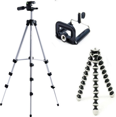 ReTrack 3Way Head Adjustable-Tripod+Flexiable Mobile Tripod(Silver, Supports Up to 1000 g)
ReTrack 3Way Head Adjustable-Tripod+Flexiable Mobile Tripod(Silver, Supports Up to 1000 g)