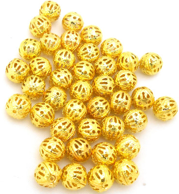 jaz Jaz's 50 pcs Golden Hollow Round Filigree Ball Spacer Beads- Jewelry Findings size-8mm
jaz Jaz's 50 pcs Golden Hollow Round Filigree Ball Spacer Beads- Jewelry Findings size-8mm