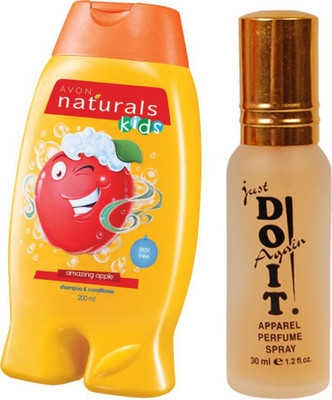 Avon Anew Naturals Kids Amazing Apple Shampoo & Conditioner (200 ml) with one do it perfume 30 ml(Set of 2)
Avon Anew Naturals Kids Amazing Apple Shampoo & Conditioner (200 ml) with one do it perfume 30 ml(Set of 2)