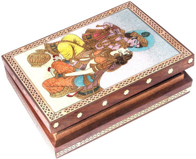 HANDICRAFTS PARADISE Jewellery box / Trinket box / Storage box out of Gemstones and wood Radha Krishna Pattern Jewellery Vanity Box(Multicolor)
HANDICRAFTS PARADISE Jewellery box / Trinket box / Storage box out of Gemstones and wood Radha Krishna Pattern Jewellery Vanity Box(Multicolor)