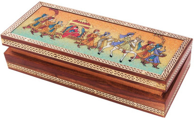 HANDICRAFTS PARADISE Jewellery box / Trinket box / Storage box out of Gemstones and Shisham wood Doli Design Jewellery Vanity Box(Multicolor)
HANDICRAFTS PARADISE Jewellery box / Trinket box / Storage box out of Gemstones and Shisham wood Doli Design Jewellery Vanity Box(Multicolor)
