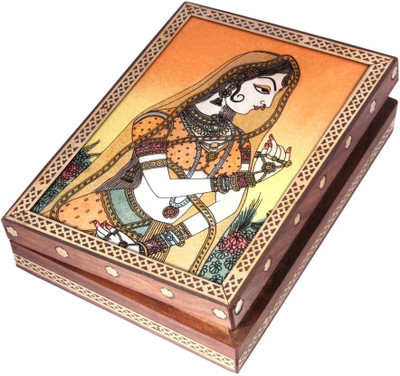 HANDICRAFTS PARADISE Jewellery box / Trinket box / Storage box out of Gemstones and wood New Banithani Pattern Jewellery Vanity Box(Multicolor)
HANDICRAFTS PARADISE Jewellery box / Trinket box / Storage box out of Gemstones and wood New Banithani Pattern Jewellery Vanity Box(Multicolor)
