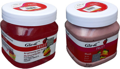 Glow Right FRUIT GEL With FRUIT MASK(Set of 2)