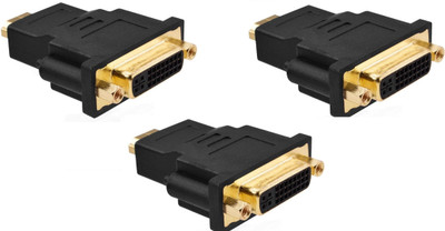 ReTrack SET OF 3PC DVI24 + 5 Pin Female to MINI HDMI-Male VI-I Dual Link 10.2 Gbps HDMI 1.4 To HD TELEVISION Converter DVI Cable(Compatible with Computer, TV, Gaming Console, Black)
ReTrack SET OF 3PC DVI24 + 5 Pin Female to MINI HDMI-Male VI-I Dual Link 10.2 Gbps HDMI 1.4 To HD TELEVISION Converter DVI Cable(Compatible with Computer, TV, Gaming Console, Black)