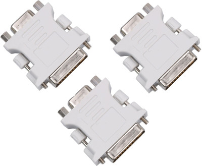 ReTrack SET OF 3PC DVI-connector dvi-i (a/d) to vga male to female 24+5-pin to 15-pin adapter convert USB Adapter(White)
ReTrack SET OF 3PC DVI-connector dvi-i (a/d) to vga male to female 24+5-pin to 15-pin adapter convert USB Adapter(White)