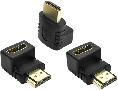 ReTrack SET OF 3PC 90 Degree Right Angle HDMI-Male to Female Connector L Shaped Adapter for 1080p HDTV LCD TFT Playstation USB Adapter(Black)
ReTrack SET OF 3PC 90 Degree Right Angle HDMI-Male to Female Connector L Shaped Adapter for 1080p HDTV LCD TFT Playstation USB Adapter(Black)