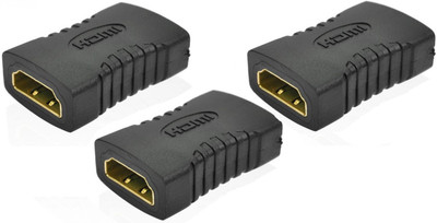 ReTrack SET OF 3PC Gold Plated HDMI F/F Connector Converte HDMI Adapter(Compatible with Computer, TV, Gaming Console, Black)
ReTrack SET OF 3PC Gold Plated HDMI F/F Connector Converte HDMI Adapter(Compatible with Computer, TV, Gaming Console, Black)