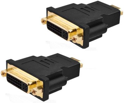 ReTrack SET OF 2PC MINI HDMI-Male to DVI 24 + 5 Pin Female VI-I Dual Link HDMI 1.4 To HD TELEVISION Converter USB Adapter(Black)
ReTrack SET OF 2PC MINI HDMI-Male to DVI 24 + 5 Pin Female VI-I Dual Link HDMI 1.4 To HD TELEVISION Converter USB Adapter(Black)