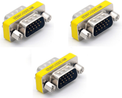 ReTrack SET OF 3PC VGA MALE/MALE Mini Gender Changer(15Pin) USB Adapter(Silver)
ReTrack SET OF 3PC VGA MALE/MALE Mini Gender Changer(15Pin) USB Adapter(Silver)
