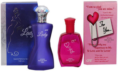 CFS Perfume CFS Lady Perfume 100 ML + CFS For You Perfume 100 ML Perfume - 200 ml(For Men & Women)
CFS Perfume CFS Lady Perfume 100 ML + CFS For You Perfume 100 ML Perfume - 200 ml(For Men & Women)