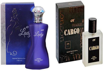 CFS Perfume CFS Lady Perfume 100 ML + CFS Cargo Black Perfume 100 ML Perfume - 200 ml(For Men & Women)
CFS Perfume CFS Lady Perfume 100 ML + CFS Cargo Black Perfume 100 ML Perfume - 200 ml(For Men & Women)