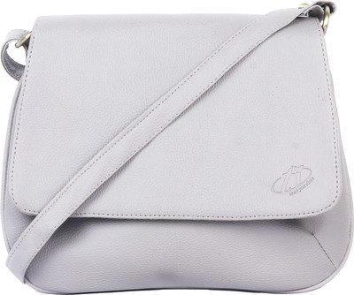 TI Girls Formal White PU Sling Bag