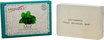 Satinance Mint Aromatherapy Bathing Bar (Transparent Soap) - Sulphate, Parabeen, SLS Free -(100 g)
Satinance Mint Aromatherapy Bathing Bar (Transparent Soap) - Sulphate, Parabeen, SLS Free -(100 g)