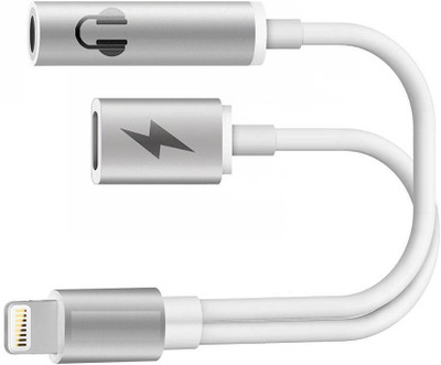 Oxza 2 in 1 Lightning to audio 3.5 mm JACK Adapter Earphones Cable and Charging PORT for 7 / 7 Plus Headphone USB Adapter(Silver)
Oxza 2 in 1 Lightning to audio 3.5 mm JACK Adapter Earphones Cable and Charging PORT for 7 / 7 Plus Headphone USB Adapter(Silver)