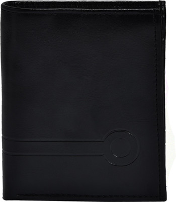 SFN Men Black Artificial Leather Wallet(6 Card Slots)