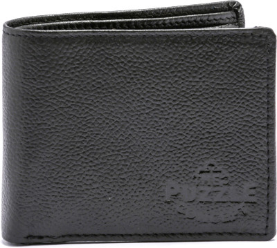 THE PUZZLE CONCEPT - TPC Men Black Genuine Leather Wallet(7 Card Slots)