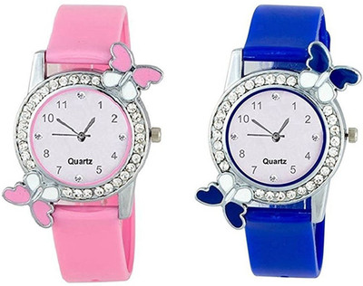Freny Exim exclusive premium quality butterfly pink & Blue watch combo of 2 wrist watch for woman latest watches for girls & women Butterfly Series-6 Watch - For Girls
Freny Exim exclusive premium quality butterfly pink & Blue watch combo of 2 wrist watch for woman latest watches for girls & women Butterfly Series-6 Watch - For Girls