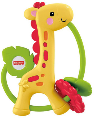 Fisher-Price Giraffe Clacker Rattle(Multicolor)