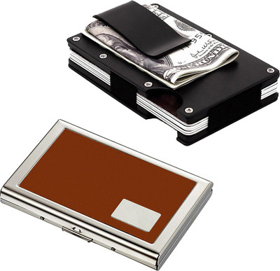 Stealodeal Black Metal Wallet Money Clip With Brown Water Resistant 15 Card Holder(Set of 2, Black, Brown)
Stealodeal Black Metal Wallet Money Clip With Brown Water Resistant 15 Card Holder(Set of 2, Black, Brown)