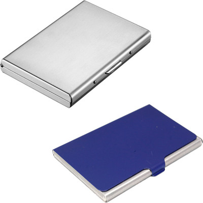 Stealodeal New Silver Metal Debit/Credit Atm With Blue Steel 6 Card Holder(Set of 2, Silver, Blue)
Stealodeal New Silver Metal Debit/Credit Atm With Blue Steel 6 Card Holder(Set of 2, Silver, Blue)