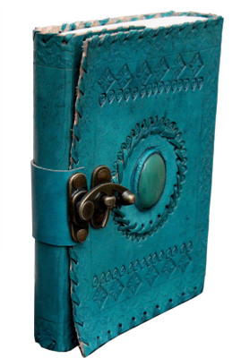SR MART A5 Diary(Medieval Stone Embossed, Ocean Blue)