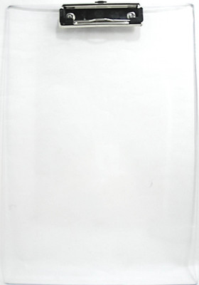 Muccasacra Unbreakable Strong Transparent Light Weight Flexible Exam Writing Pad(Set of 1, White)