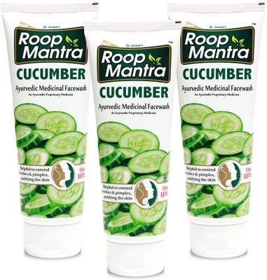 Roop Mantra Cucumber Face Wash 115ml, Pack of 3 - Facewash for Blemishes & Pimples Face Wash(115 ml) 
Roop Mantra Cucumber Face Wash 115ml, Pack of 3 - Facewash for Blemishes & Pimples Face Wash(115 ml)