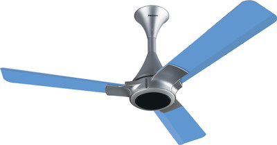 Panasonic 12XAA 3 Blade Ceiling Fan(Blue Silver, Pack of 1)