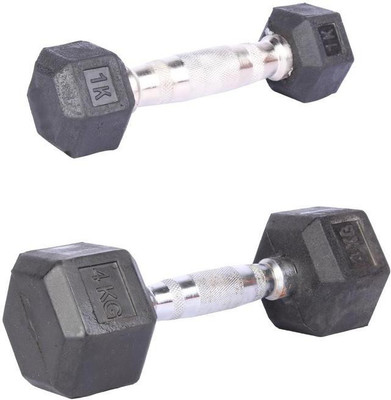 Royal 1 Kg 1 Pc Hexa Gonal Dumbell with 4 Kg 1 Pc Hexa Gonal Dumbell Fixed Weight Dumbbell(5 Kg), Colored
Royal 1 Kg 1 Pc Hexa Gonal Dumbell with 4 Kg 1 Pc Hexa Gonal Dumbell Fixed Weight Dumbbell(5 Kg), Colored