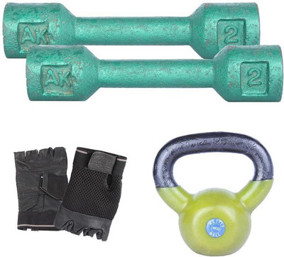 Royal 2 Kg 2 Pc Casting Dumbell with 4 Kg 1 Pc Kettle Bell Hand Gloves Gym & Fitness Kit
Royal 2 Kg 2 Pc Casting Dumbell with 4 Kg 1 Pc Kettle Bell Hand Gloves Gym & Fitness Kit