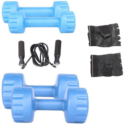Royal 1 Kg 2 Pc PVC Dumbell with 3 Kg 2 Pc PVC Dumbell Skipping Rops & Hand Gloves Gym & Fitness Kit
Royal 1 Kg 2 Pc PVC Dumbell with 3 Kg 2 Pc PVC Dumbell Skipping Rops & Hand Gloves Gym & Fitness Kit