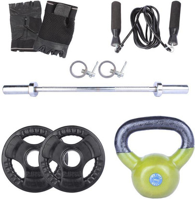 Royal 2.5 Kg 2 Pc Olympic Plates 55 MM with 4 Kg 1 Pc Kettle Bell with Accessorie Gym & Fitness Kit
Royal 2.5 Kg 2 Pc Olympic Plates 55 MM with 4 Kg 1 Pc Kettle Bell with Accessorie Gym & Fitness Kit