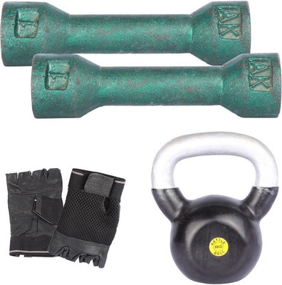 Royal 1 Kg 2 Pc Casting Dumbell with 8 Kg 1 Pc Kettle Bell Hand Gloves Gym & Fitness Kit
Royal 1 Kg 2 Pc Casting Dumbell with 8 Kg 1 Pc Kettle Bell Hand Gloves Gym & Fitness Kit