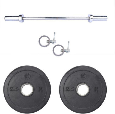 Royal 2.5Kg 2Pc Rubber Plates 55 MM with 1 Silver 3 Ft Straight Olympic Rod With Lock Gym & Fitness Kit
Royal 2.5Kg 2Pc Rubber Plates 55 MM with 1 Silver 3 Ft Straight Olympic Rod With Lock Gym & Fitness Kit