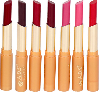 ADS Waterproof matte & satin moisturising lipstick set of 7 multi color(Multicolor, 2.5 ml)
ADS Waterproof matte & satin moisturising lipstick set of 7 multi color(Multicolor, 2.5 ml)