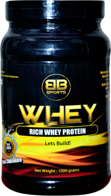BB Sports Nutrition BB Sports Rich Whey Protein 1 Kg Whey Protein(1 kg, chocolate)