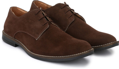 Hirel's Hirel's Brown Suede Derby Casual Shoes Casuals For Men(Brown 
Hirel's Hirel's Brown Suede Derby Casual Shoes Casuals For Men(Brown