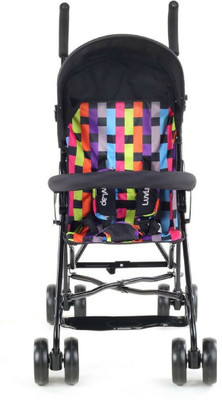 LuvLap Tutti Frutti baby Stroller -Printed Black Stroller(5, Black)