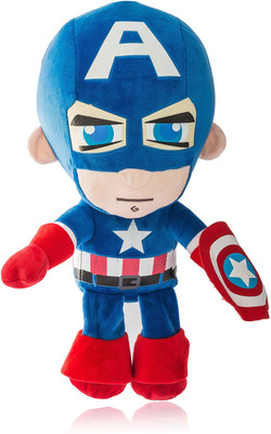 Dimpy Stuff Plush toy-Captain america - 30 cm(Multicolor)