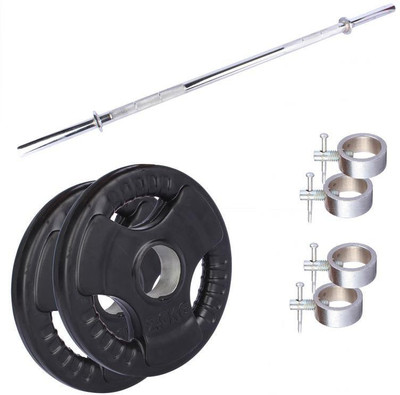 Royal 2.5 Kg 2 Pc Olympic Plates 55 MM with 1 Silver 3 Ft Straight Rod with Lock Home Gym Combo(0 - 20 kg)
Royal 2.5 Kg 2 Pc Olympic Plates 55 MM with 1 Silver 3 Ft Straight Rod with Lock Home Gym Combo(0 - 20 kg)