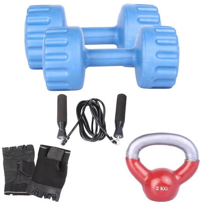 Royal 5 Kg 2 Pc PVC Dumbell with 2 Kg 1 Pc Kettle Bell Skipping Rops & Hand Gloves Gym & Fitness Kit
Royal 5 Kg 2 Pc PVC Dumbell with 2 Kg 1 Pc Kettle Bell Skipping Rops & Hand Gloves Gym & Fitness Kit