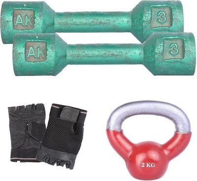 Royal 3 Kg 2 Pc Casting Dumbell with 2 Kg 1 Pc Kettle Bell Hand Gloves Gym & Fitness Kit
Royal 3 Kg 2 Pc Casting Dumbell with 2 Kg 1 Pc Kettle Bell Hand Gloves Gym & Fitness Kit