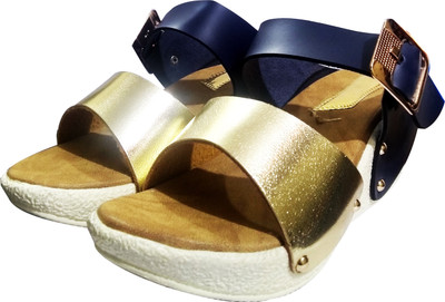 Fashionitz Women Navy Wedges