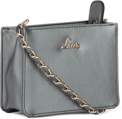 Lavie - Anushka collection Girls Casual Grey PU Sling Bag