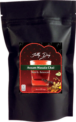 Jolly Day Assam Masala Chai Cinnamon, Cardamom, Cloves, Ginger, Black Pepper Masala Tea(50 g, Pouch) 
Jolly Day Assam Masala Chai Cinnamon, Cardamom, Cloves, Ginger, Black Pepper Masala Tea(50 g, Pouch)