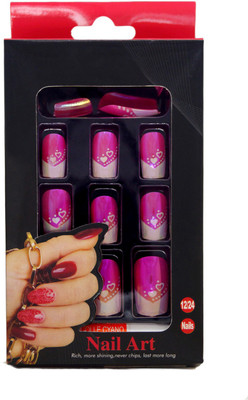 One Personal Care Hearts Inspired Chrome Finish Square Oval Tip Enhancement with Nail Glue Pink(Pack of 12)
One Personal Care Hearts Inspired Chrome Finish Square Oval Tip Enhancement with Nail Glue Pink(Pack of 12)