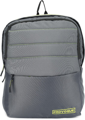 Provogue CAMPUS 30 L Backpack(Grey), Neon green